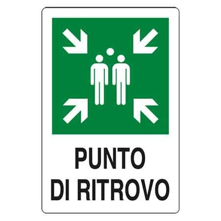 Cartello Punto di Ritrovo 20 x 30 cm 10 Pezzi - 3