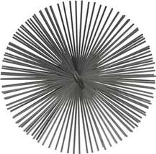 Scovolo Tondo in Acciaio Piatto 25 cm Ø 25 mm cm Lapillo 2 Pezzi - 2