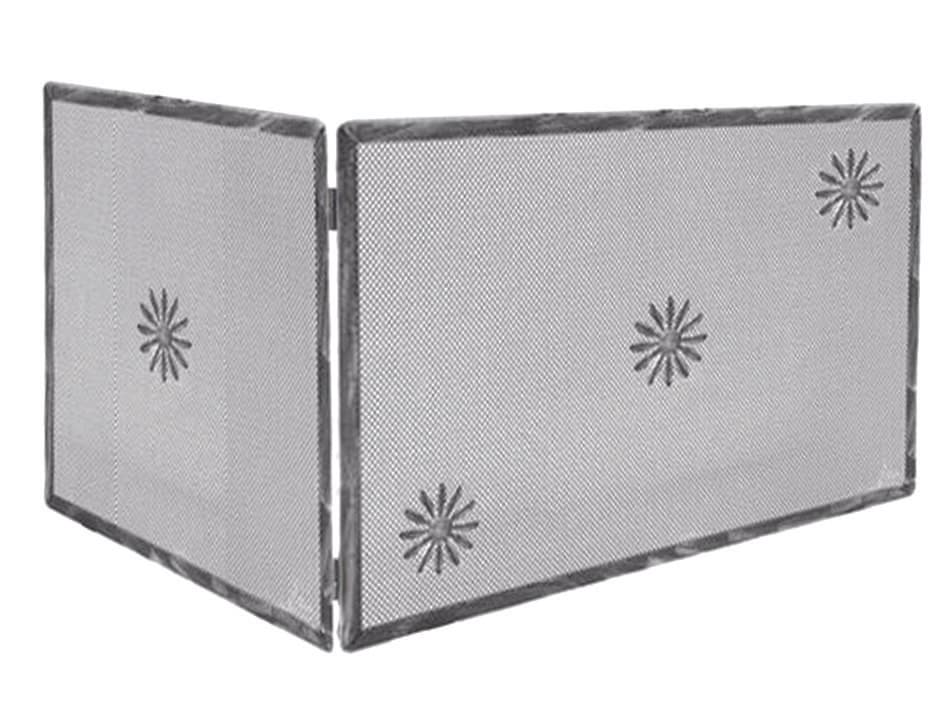 PARASCINTILLE UNIVERSALE 1 ANTA CON DECORO PER CAMINO cm.50+85X45h.