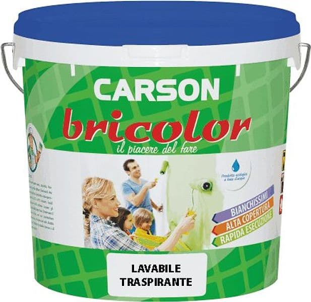 Idropittura Lavabile Traspitante Bricolor 14 l Carson - 2
