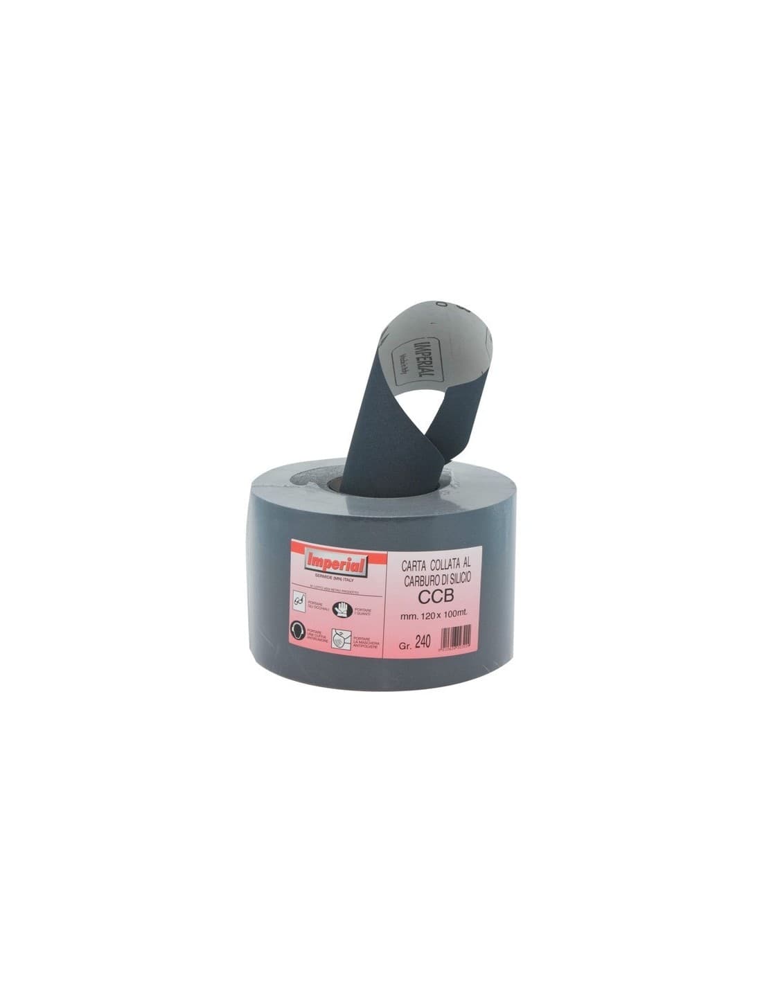Carta Abrasiva Ccb Grana 400 Rotolo Mm 120 x 100 m Lineari Imperial - 2