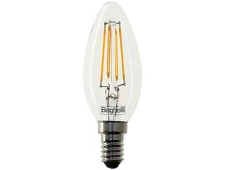Lampada Filo LED Oliva Zafiro E14 4 W 2700 °k Calda 470 Lm 35X98H 5 Blister - 2