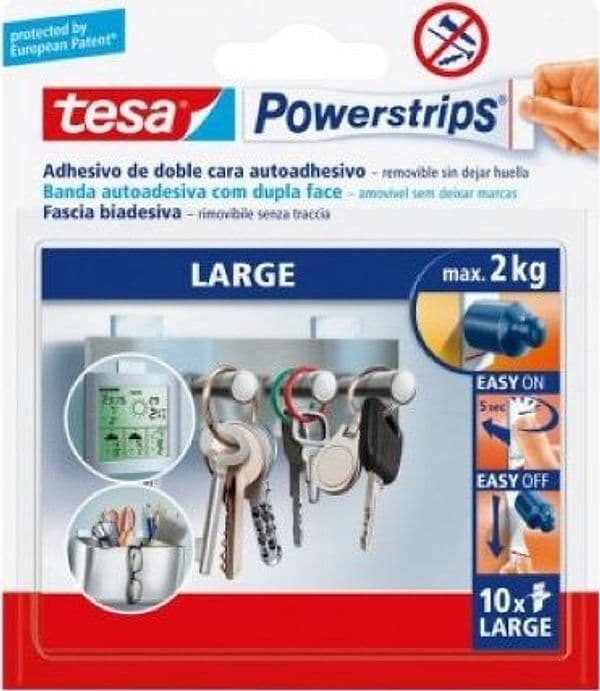 Strisce Powerstrips® Large 10 Strisce Tesa - 2