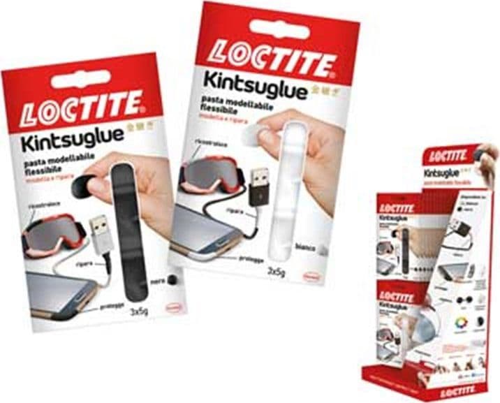 Pasta Modellabile Kintsuglue 3 x 5 Gr Loctite Nero - 2