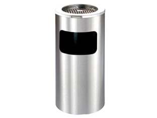 Portarifiuti con Portacenere Inox Dimensioni 25,5 CMX61H. Capacità 16 l - 2