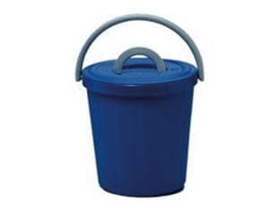 Pattumiera con Coperchio 15 l Ø 32 mm CMX32H., Blu Ics 5 Pezzi - 2