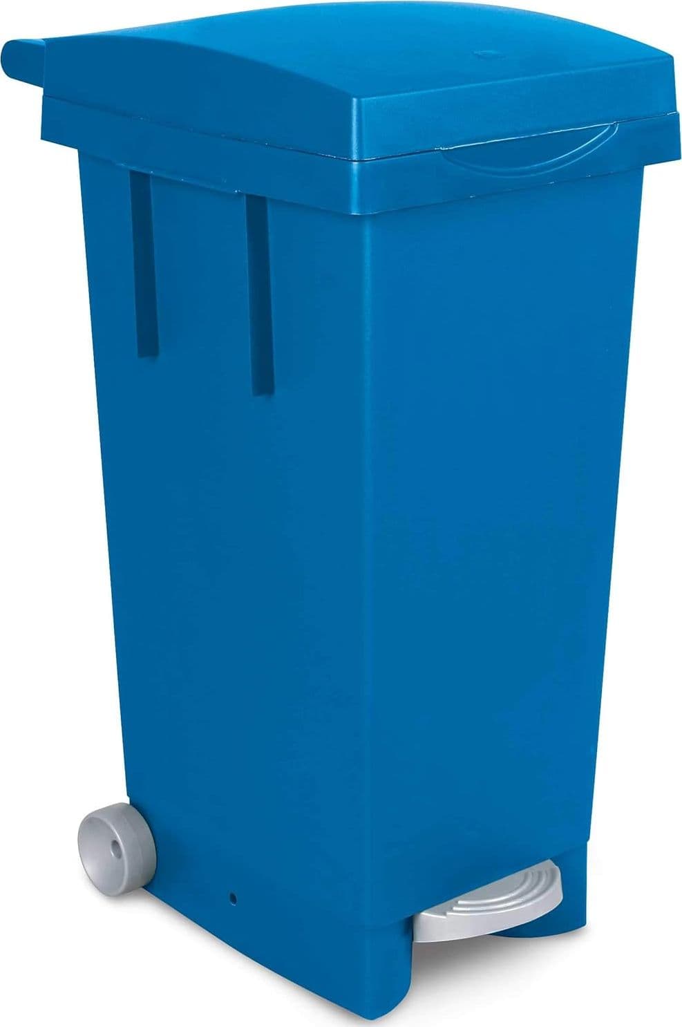 Bidone Bigtata con Ruote e Pedale 80 l 39 CMX50X81H. Blu Ics - 4