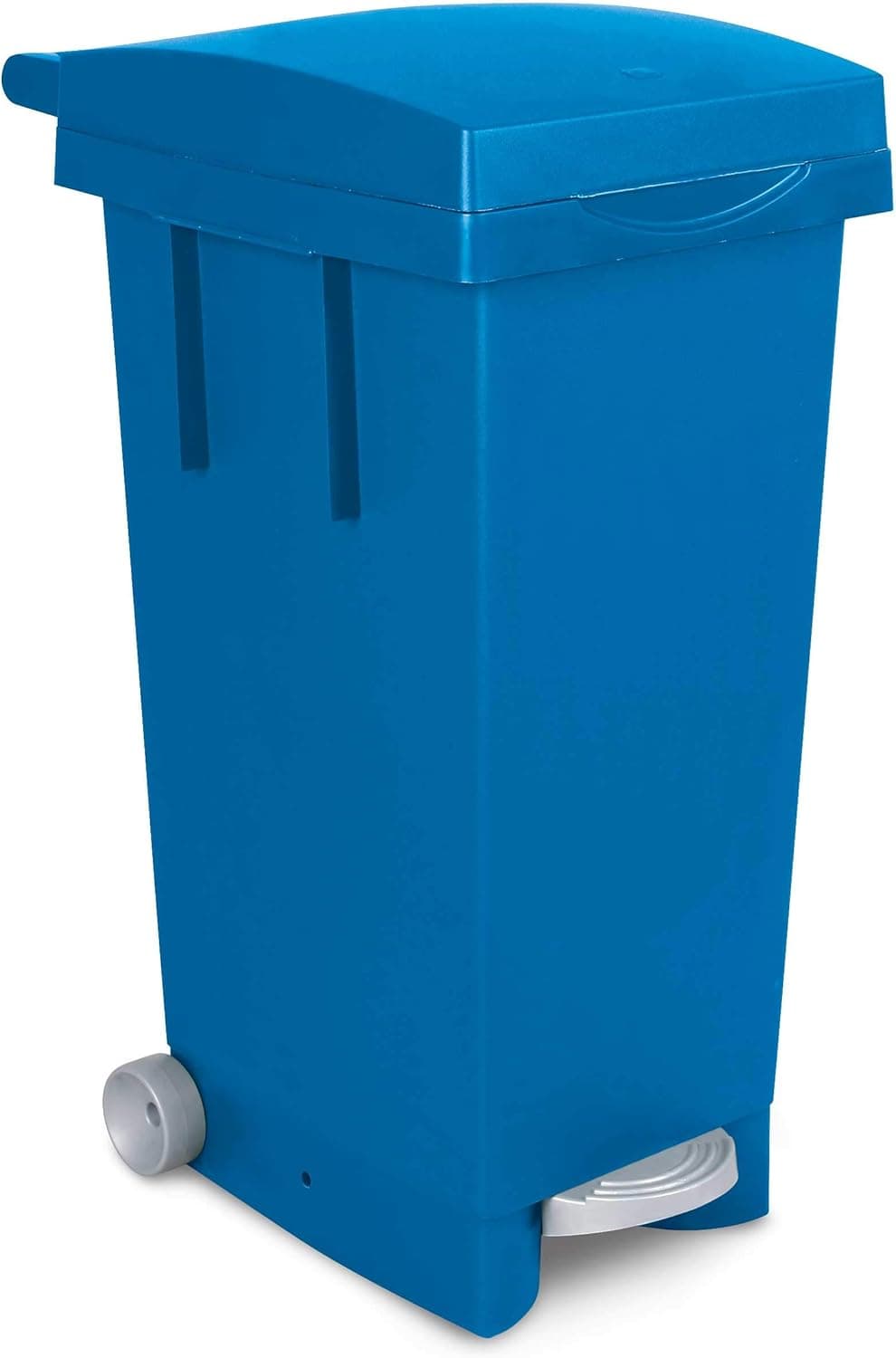 Bidone Bigtata con Ruote e Pedale 80 l 39 CMX50X81H. Blu Ics - 4