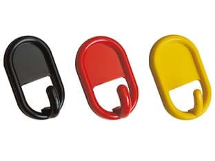 Ganci Adesivi Ovali in Plastica 33 MMX55H. Medio 100 Pezzi - 2
