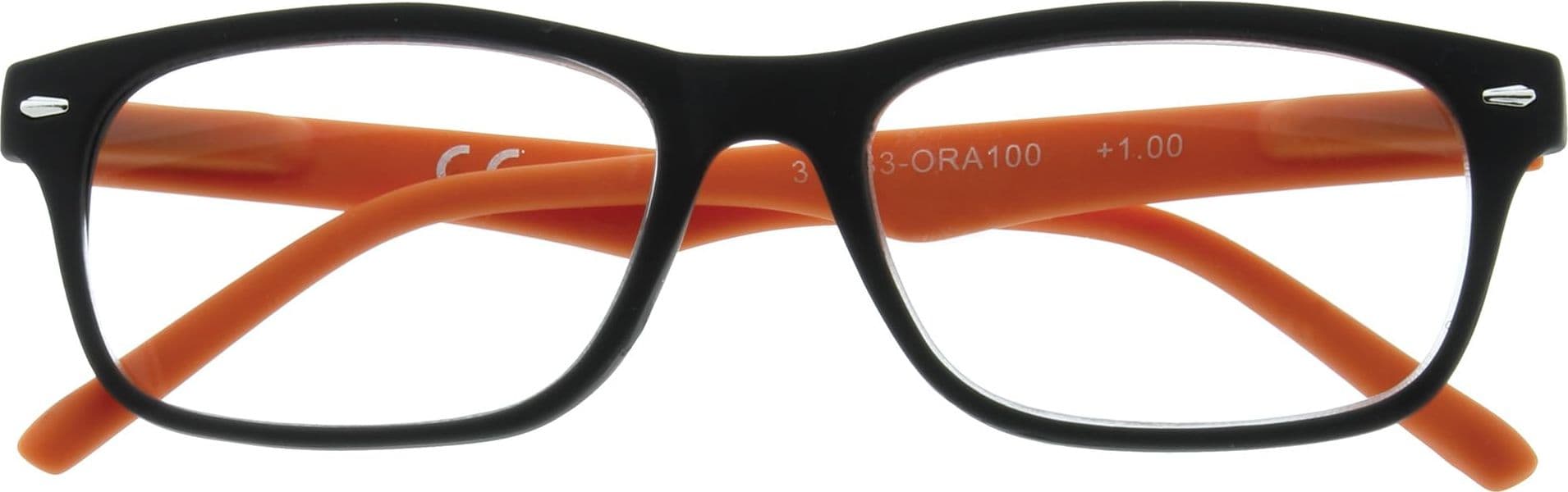 Occhiale Lettura Montatura Policarbonato Nero Rosso B3 Diottrie +1 – Zippo