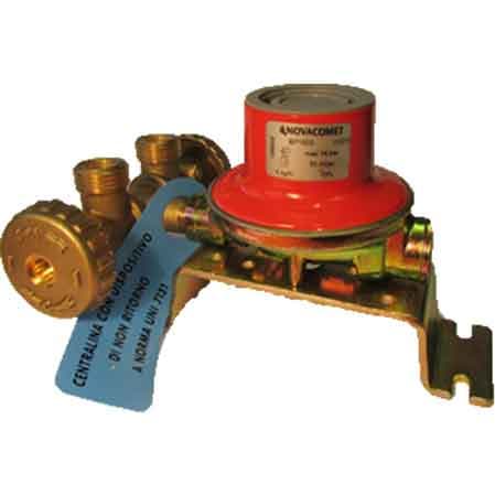 Minicentralina Due Attacchi con Regolatore 4 kg H con Regolatore Nova Comet - 3