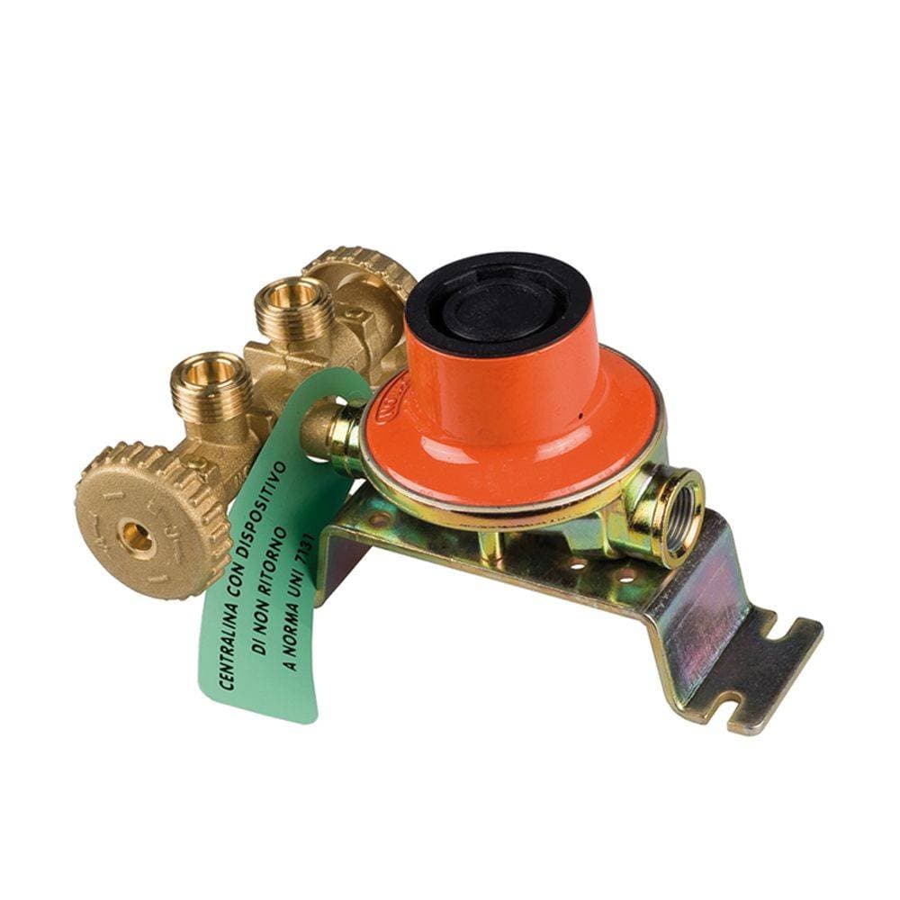 Minicentralina Due Attacchi con Regolatore 4 kg H con Regolatore Nova Comet - 2