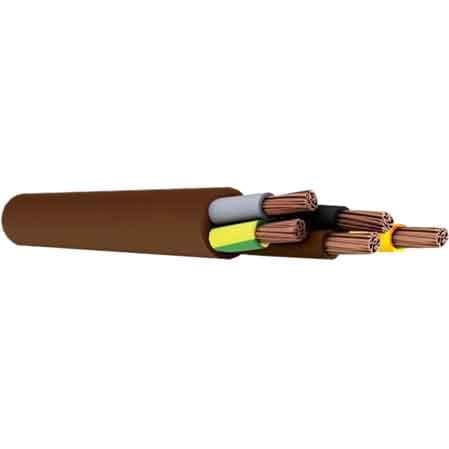 Cavo Pentagonale Marrone Sezione 5 x 1,5 mm 100 m Lineari - 3