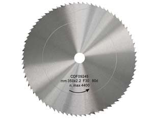 Disco Lama Circolare Cromo Vanadio Dentatura Normale Ø 400 mm Foro 30 Denti - 2