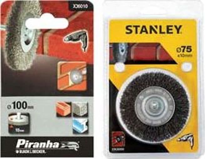 Spazzola Circolare per Trapano Ø 50 mm Codolo 6 mm (STA36020) Stanley