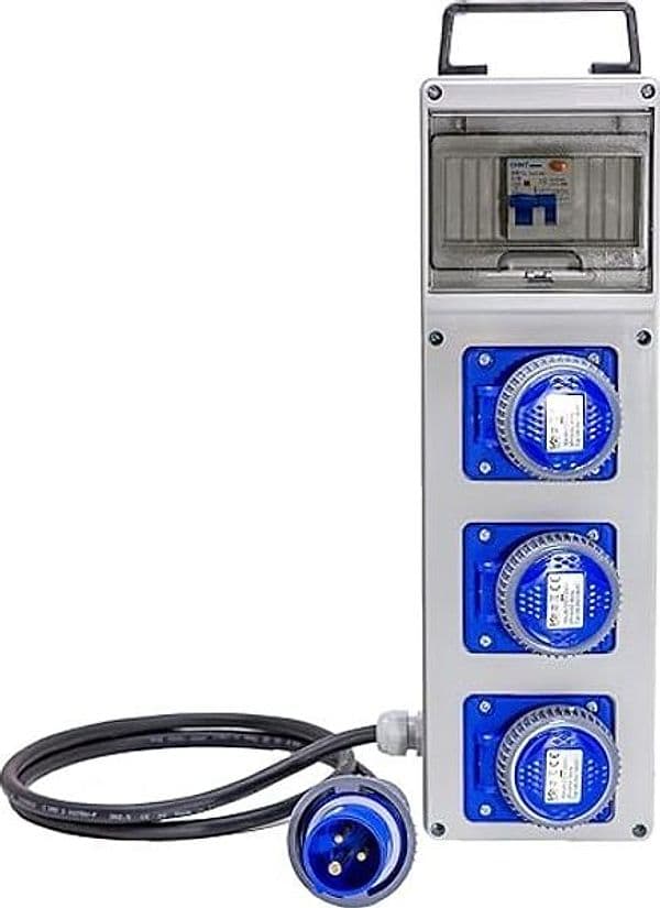 Quadro di Distribuzione Slim 220V con Pulsante di Emergenza Ideal Star Cm - 2