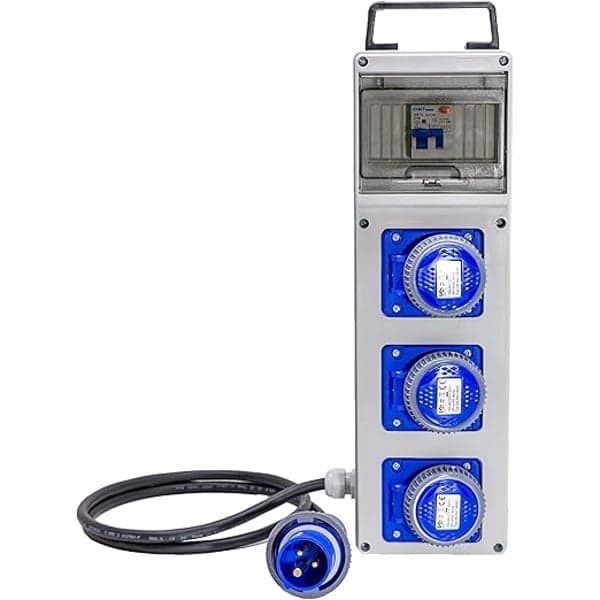 Quadro di Distribuzione Slim 220V con Pulsante di Emergenza Ideal Star Cm - 2