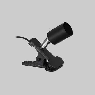 Portalampada con Pinza GU10 Colore Nero Lampo - 2