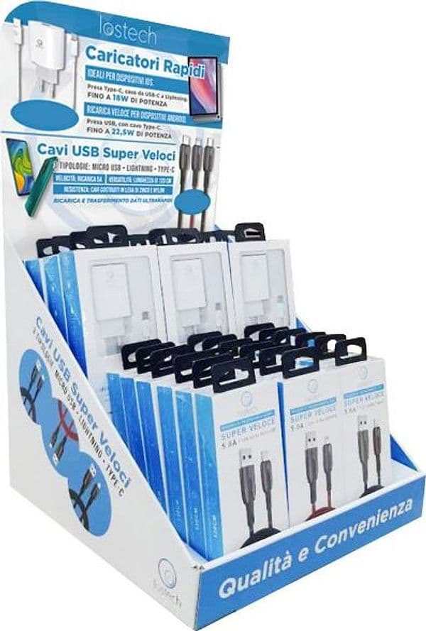 Espositore da Banco Fast Charge Lostech 30 Pezzi - 2