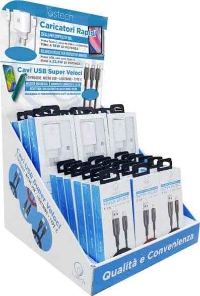 Espositore da Banco Fast Charge Lostech 30 Pezzi - 2