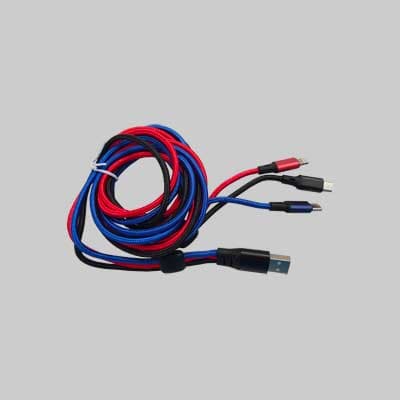 Cavo di Ricarica per Smartphone Retinato Attacco Lightning Micro USB Type C - 2