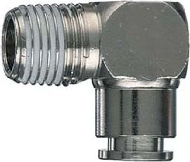 Raccordo l con Innesto Automatico e Filettato Maschio Conico 5 Cod 221757