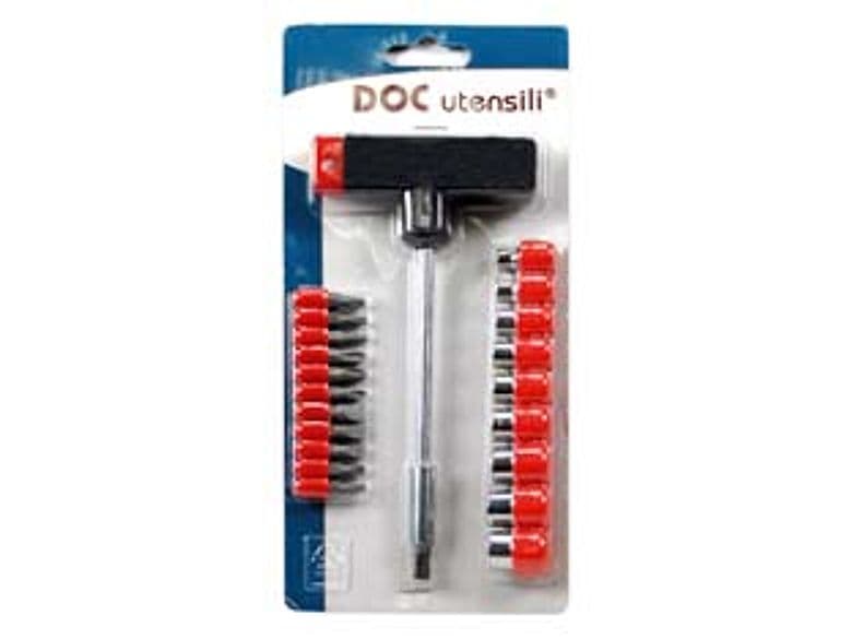 Inserti e Bussole Manico T in Set 22 Pezzi Alte 2 Blister