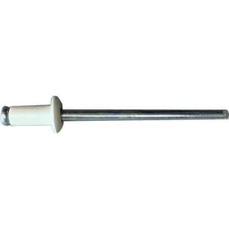 Rivetto a Strappo Bianco Perla 4,0 x 11 mm Tecfi - 3