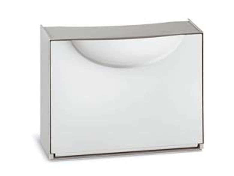 Scarpiera Componibile Harmony Bianca Grigia 510 MMX190X390H., Bianco Grigio – Terry