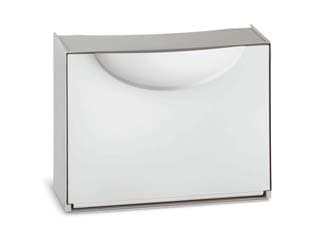 Scarpiera Componibile Harmony Bianca Grigia 510 MMX190X390H., Bianco Grigio - 2