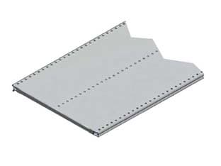 Ripiano in Lamiera Forata Verniciato Grigio RAL 7035 1330 mm L.X500 P. - 2
