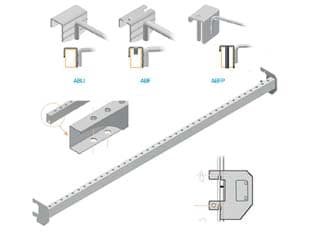 Barra Universale Cromata con Fori Passanti Interasse 25 1000 mm L. 50 mm P - 2