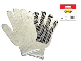 Guanti in Poliestere Cotone Puntinati con Polsino TG.8 Donna 12 Paio Excel - 2