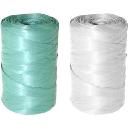 Rafia Sintetica a Conetto 200 Gr Colore Bianco 5 Pezzi - 3
