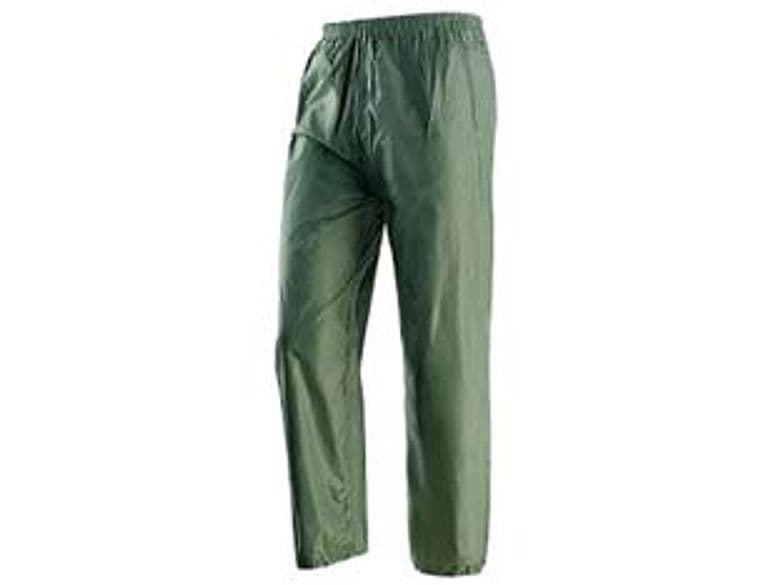Impermeabile Pantalone in Nylon Spalmato in PVC Verde Tg.xl - 2