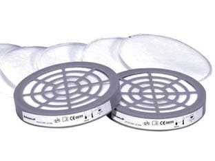 Kit 6 Prefiltri P2 e 2 Adattatori per Maschera M6400 Jupiter Pre P2 - 2