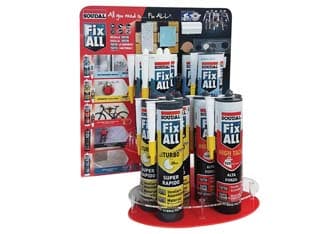Assortimento con Espositore Fix All Deluxe 2,0 1 Espositore Soudal 12 Pezzi - 2