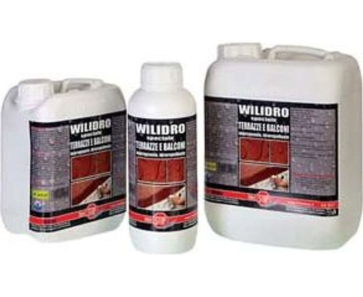 Wilidro Impregnante Protettivo Idrorepellente per Terrazze e Balconi 2,5 l - 2