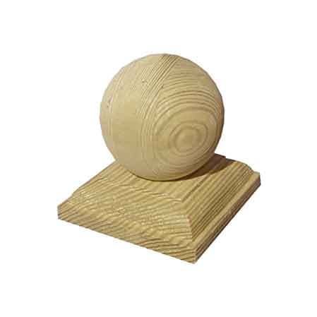 Sfera Copripalo in Legno 7 x 7 cm - 3