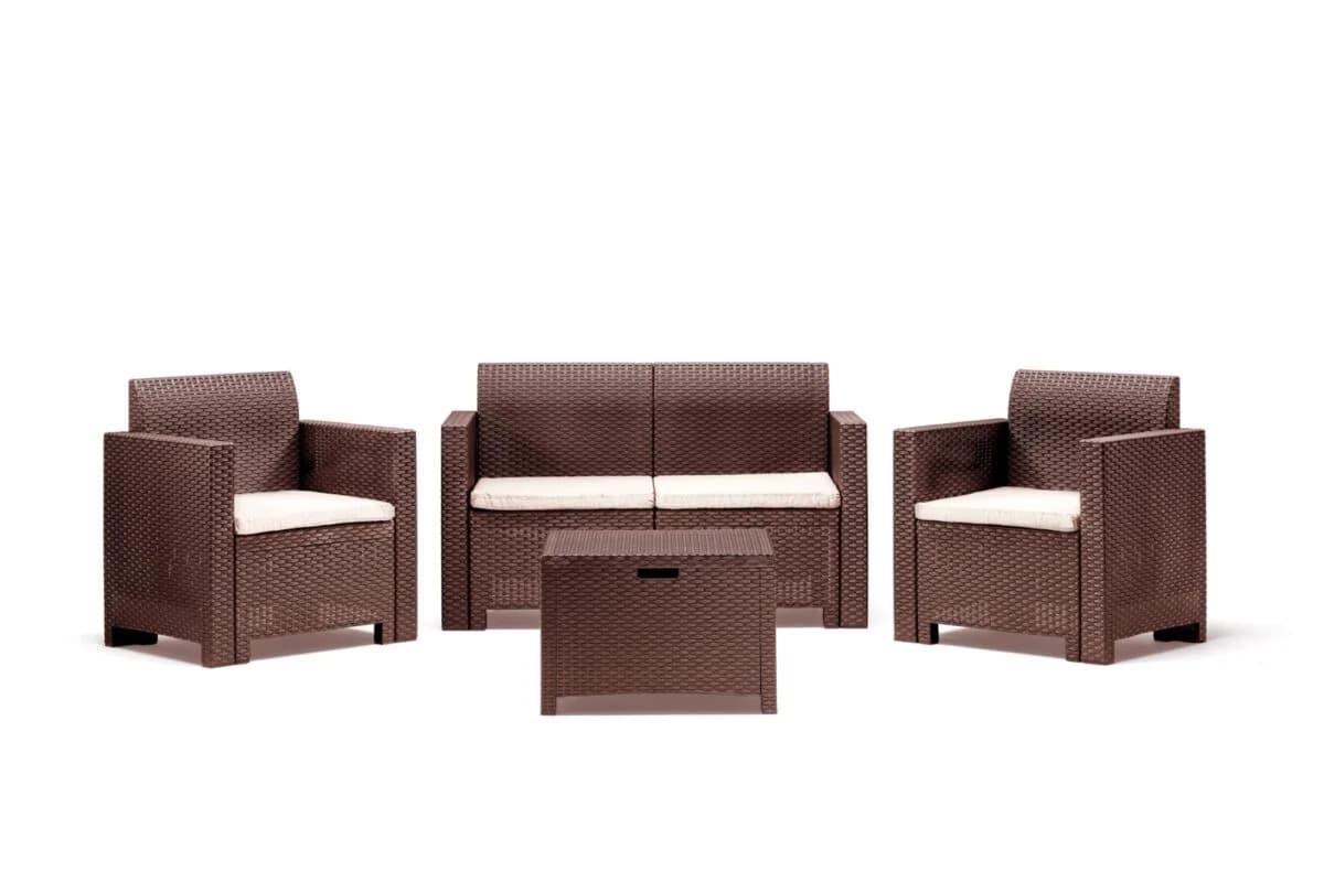 Salotto Nebraska 2 Colore Marrone Bica - 3