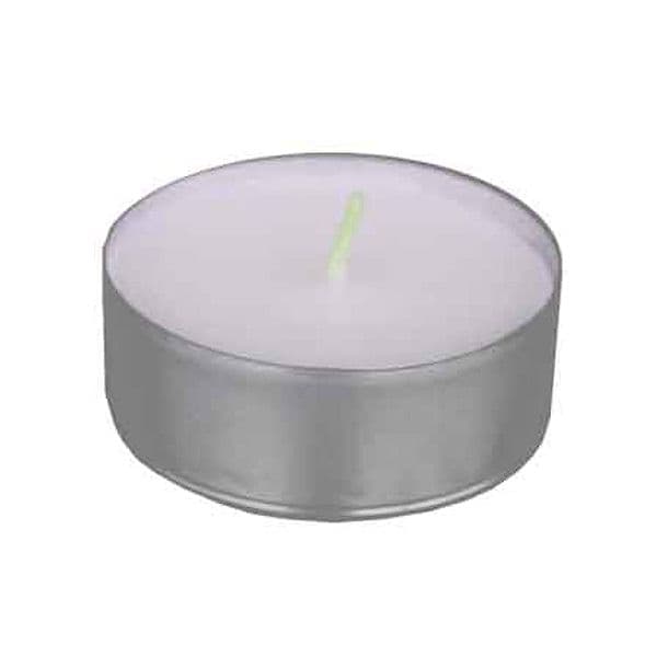 Kit Mini Candele Bianche Light Ø Cm 3,6 x 1,55H 25 Pezzi - 4