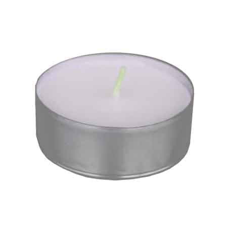 Kit Mini Candele Bianche Light Ø Cm 3,6 x 1,55H 25 Pezzi - 4