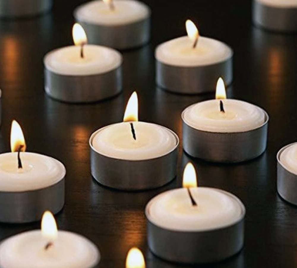 Kit Mini Candele Bianche Light Ø Cm 3,6 x 1,55H 25 Pezzi - 3