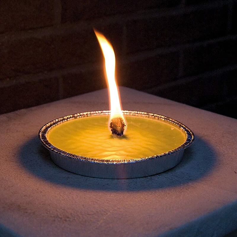 Fiaccola alla Citronella in Stagnola Ø Cm 14 x 2H - 3