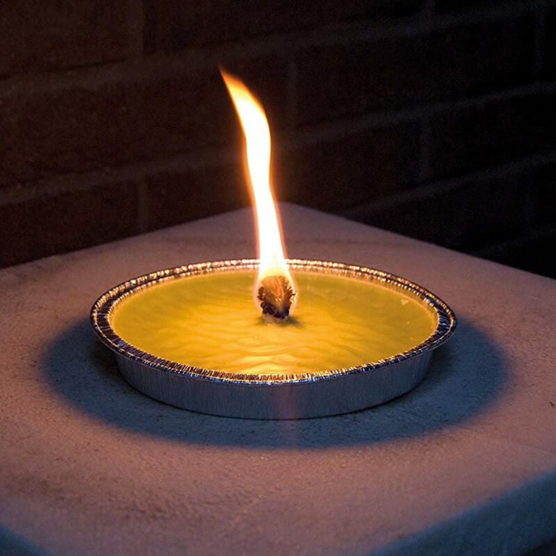 FIACCOLA ALLA CITRONELLA IN STAGNOLA Ø cm 14x2h - 3