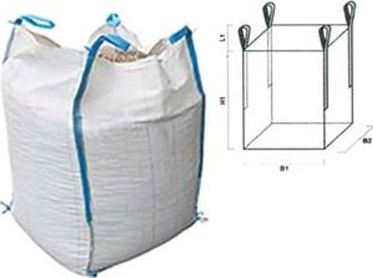 Saccone in Polipropilene Fondo Chiuso e Bocca Aperta 90 CMX90X120 Portata - 2