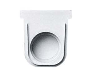 Tappo in Polipropilene per Canaletta 50 cm Grigio 13 CMX14H. Ø 7,5 2 Pezzi - 2