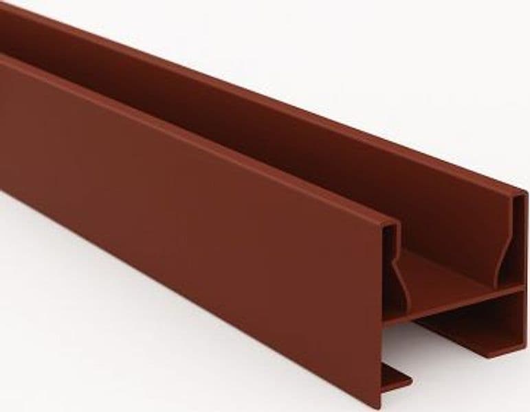 Guida Superiore per Porta a Soffietto 150 cm Mogano Pinto - 2