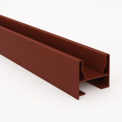 Guida Superiore per Porta a Soffietto 150 cm Mogano Pinto - 2