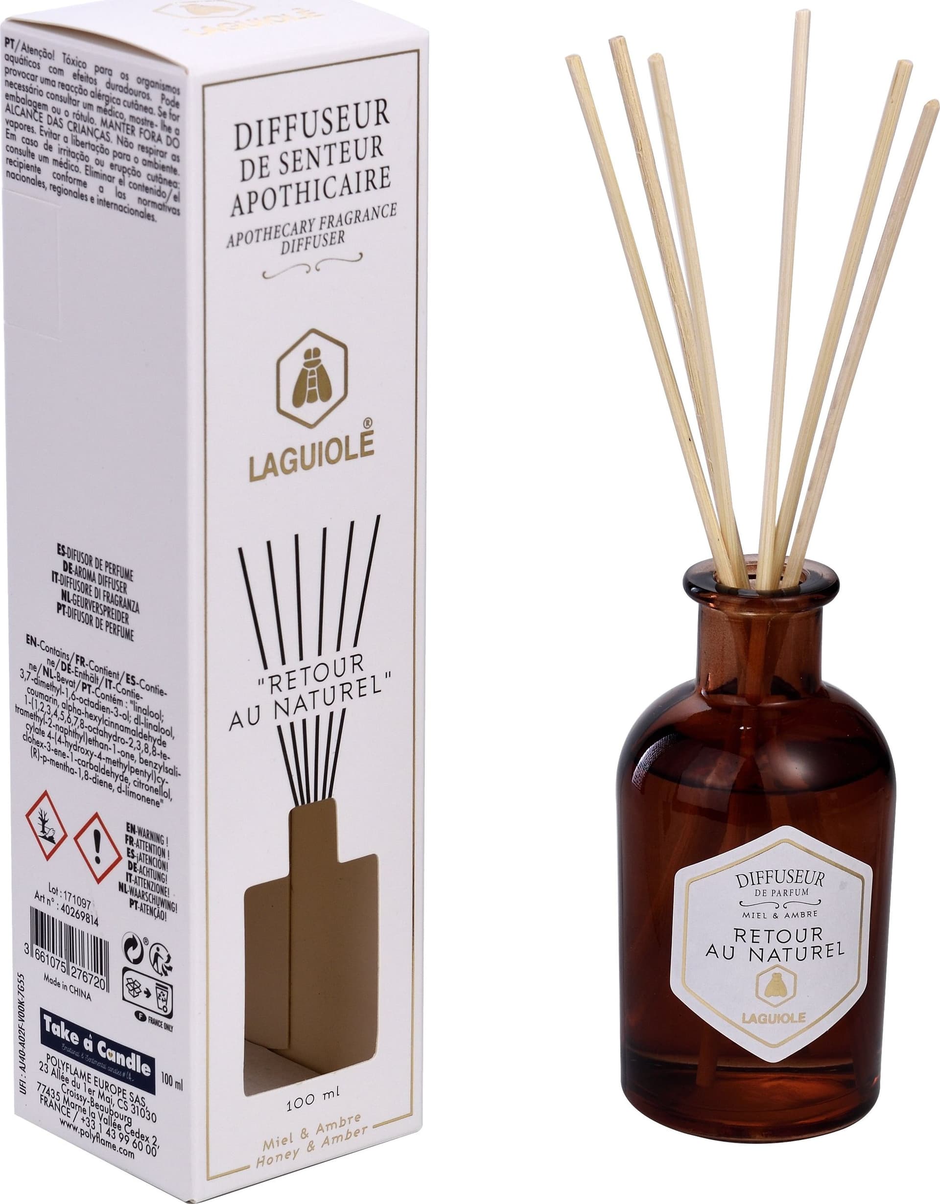Diffusore a Bastoncini per Ambienti 100 ml Miele - 2